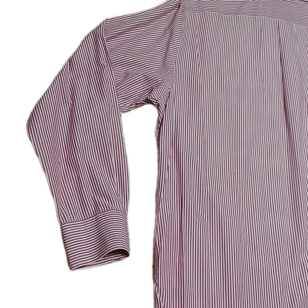 Lauren Ralph Lauren Mens Dress Shirt 16 34/35 Purple Striped Button Up LRL L - Picture 7 of 9